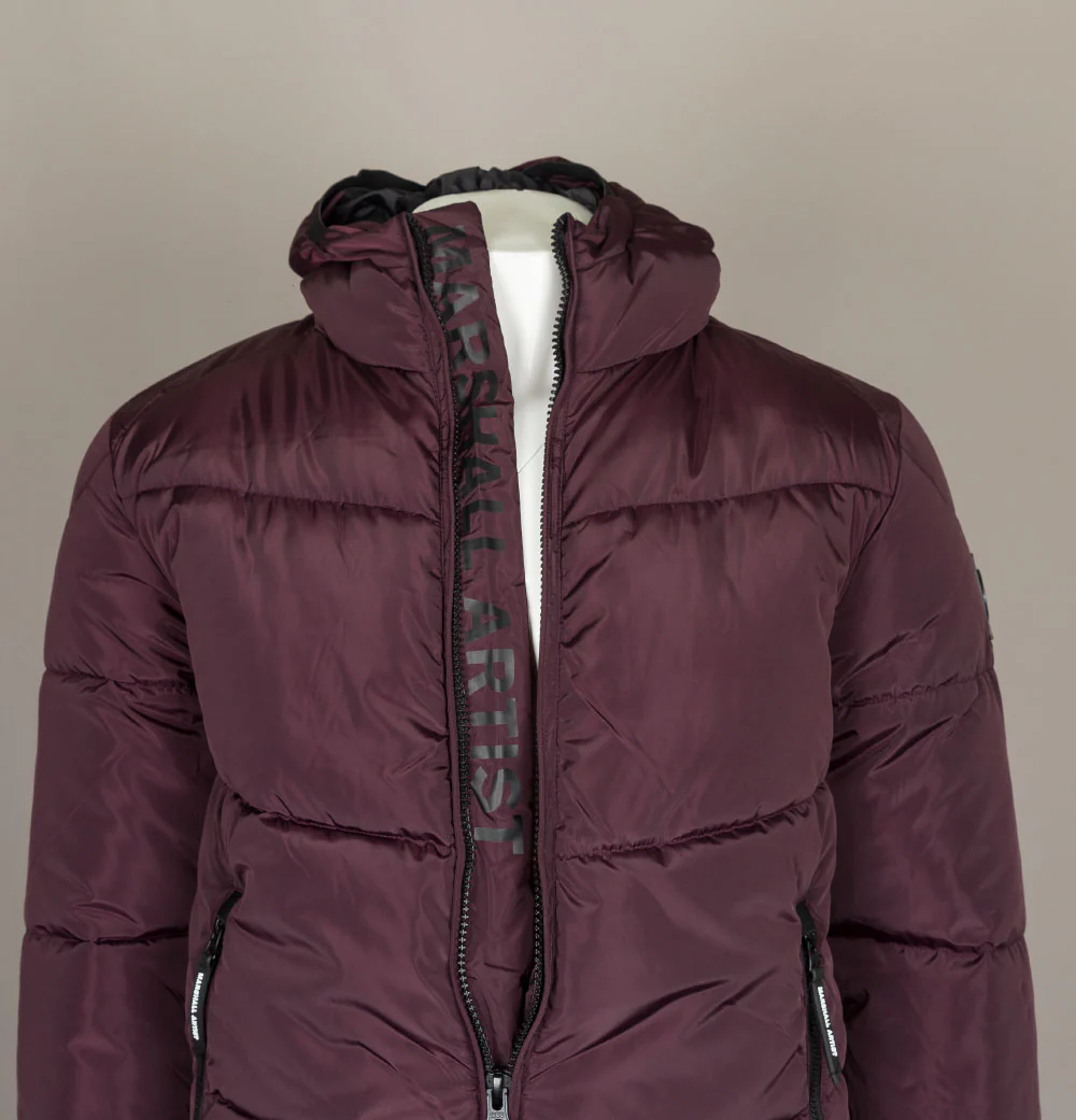 Marshall Artist Paninaro Bubble Jacket Bordeaux - Image 3