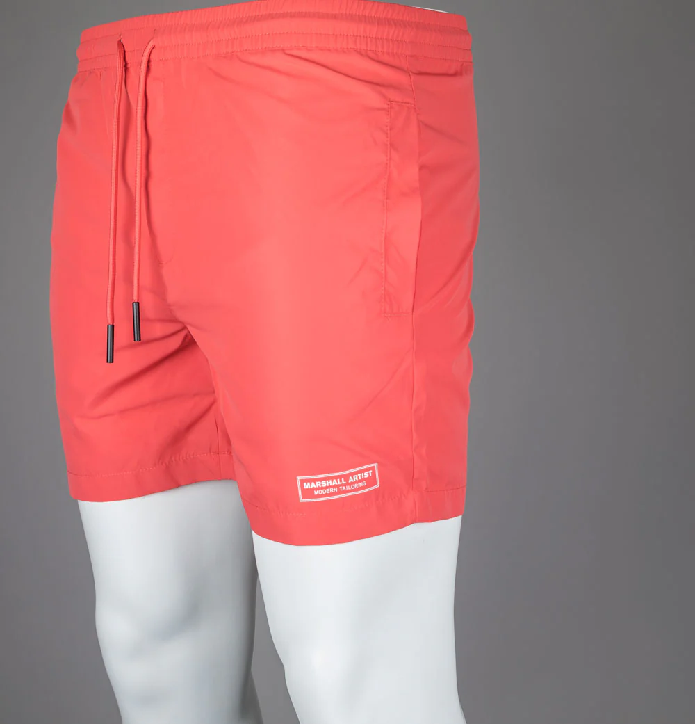 Marshall Artist Signature Swim Shorts Coral - Image 5