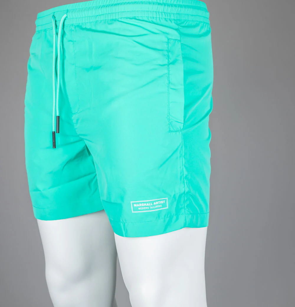 Marshall Artist Signature Swim Shorts Court Green - Image 5