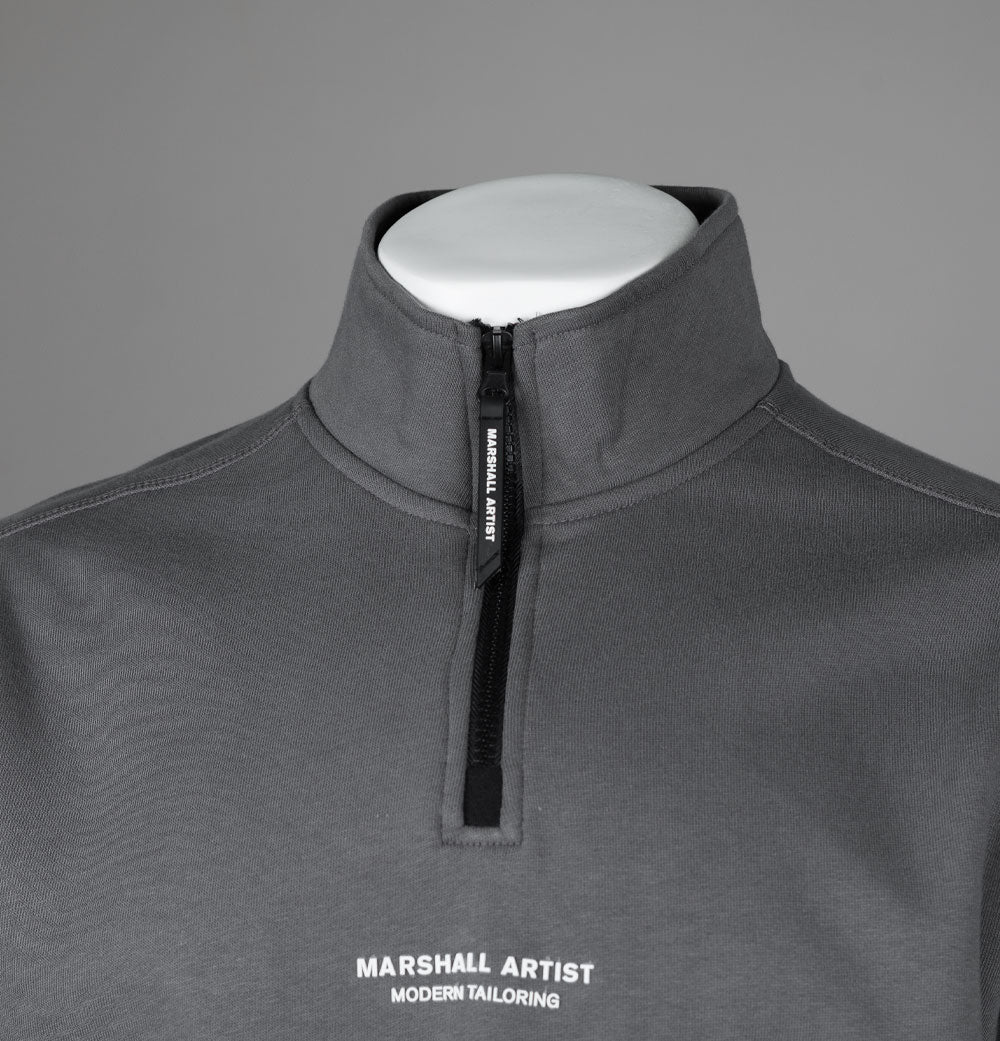 Marshall Artist Siren 1/4 Zip Sweat Gull Grey - Image 3