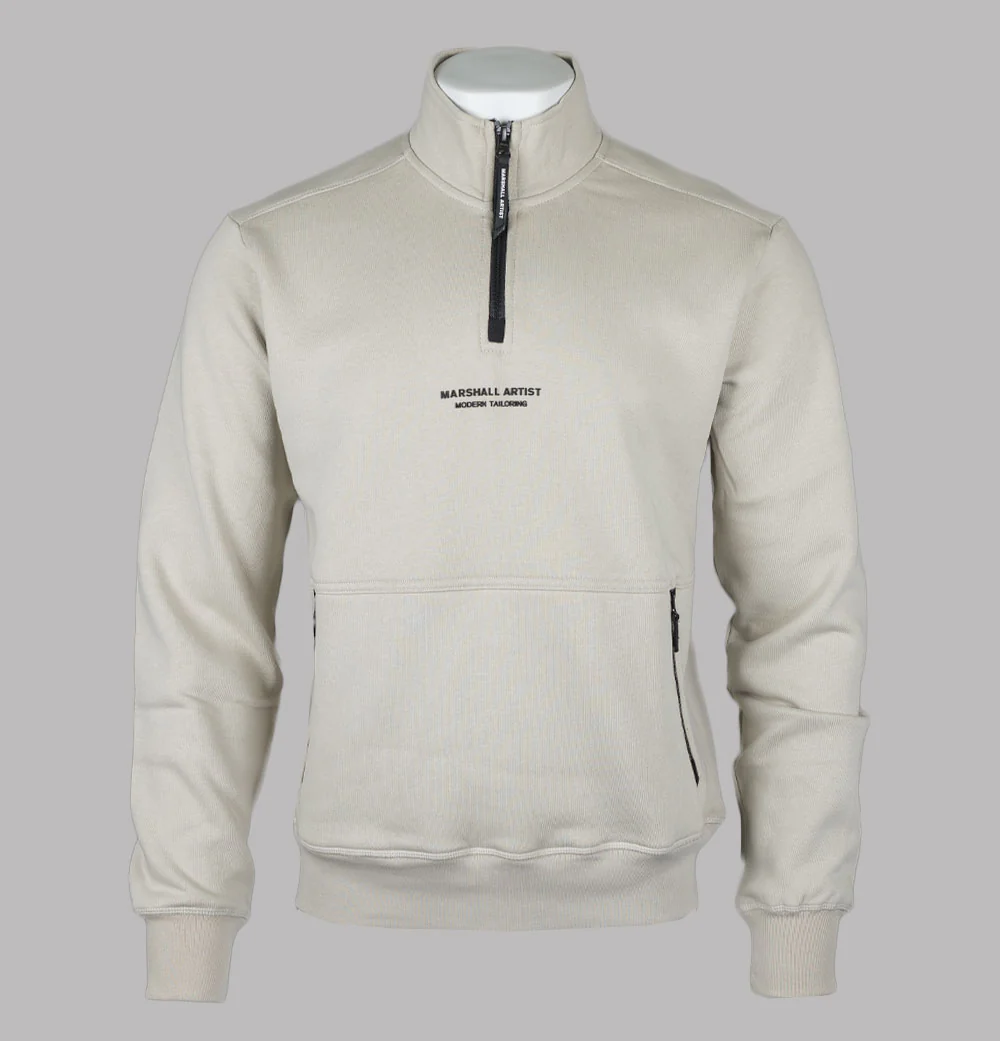 Marshall Artist Siren 1/4 Zip Sweat Stone