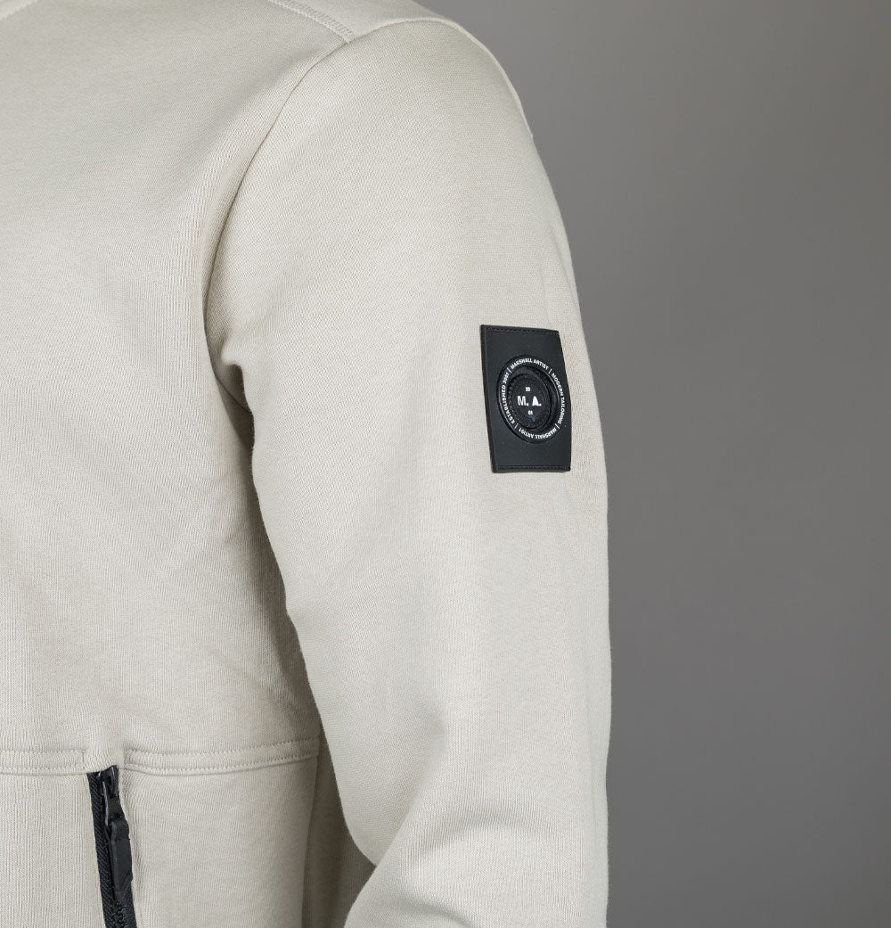 Marshall Artist Siren 1/4 Zip Sweat Stone - Image 5