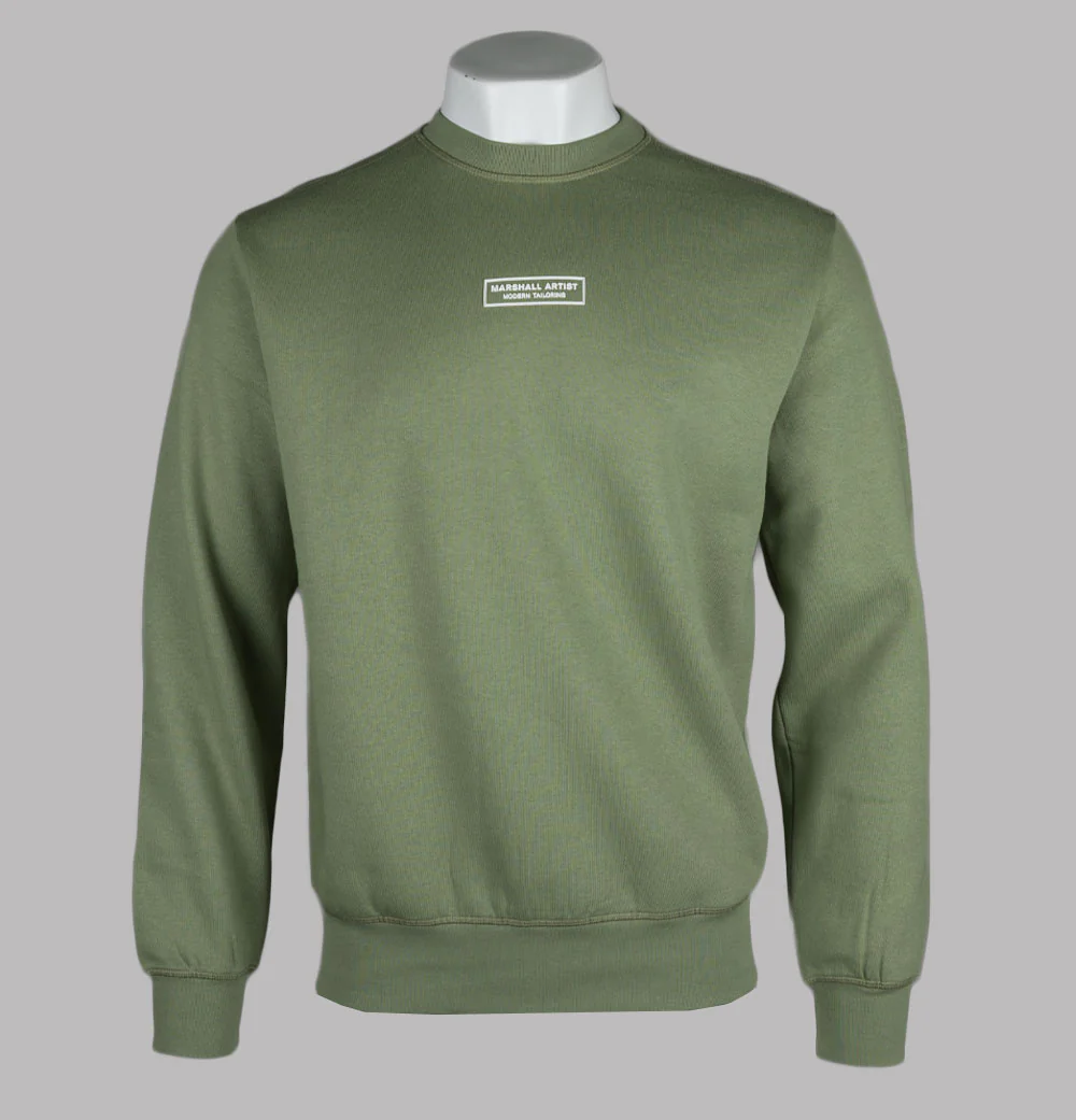 Marshall Artist Siren Box Logo Fleece Back Sweatshirt Clay