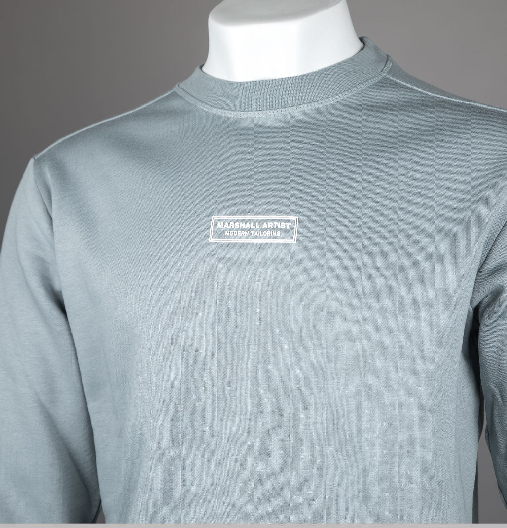 Marshall Artist Siren Box Logo Fleece Back Sweatshirt Nardo Grey - Image 3