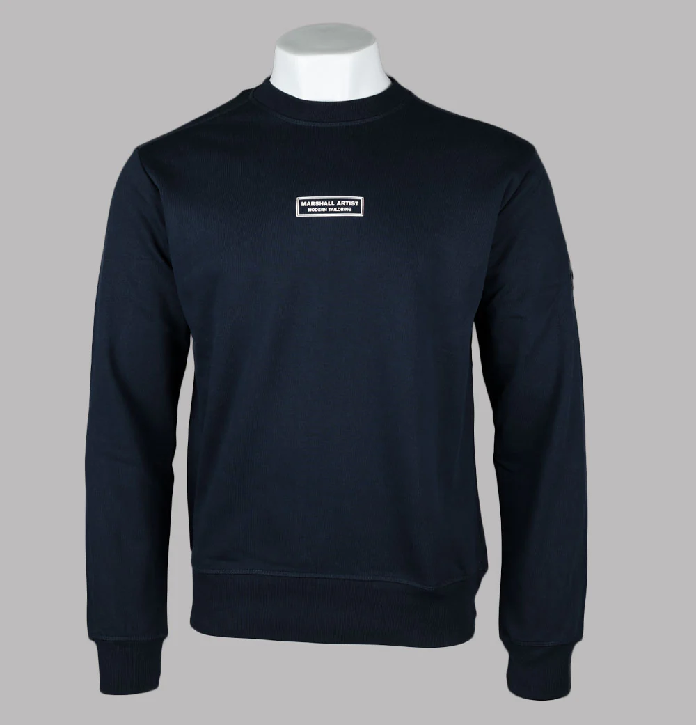 Marshall Artist Siren Box Logo Sweatshirt Navy