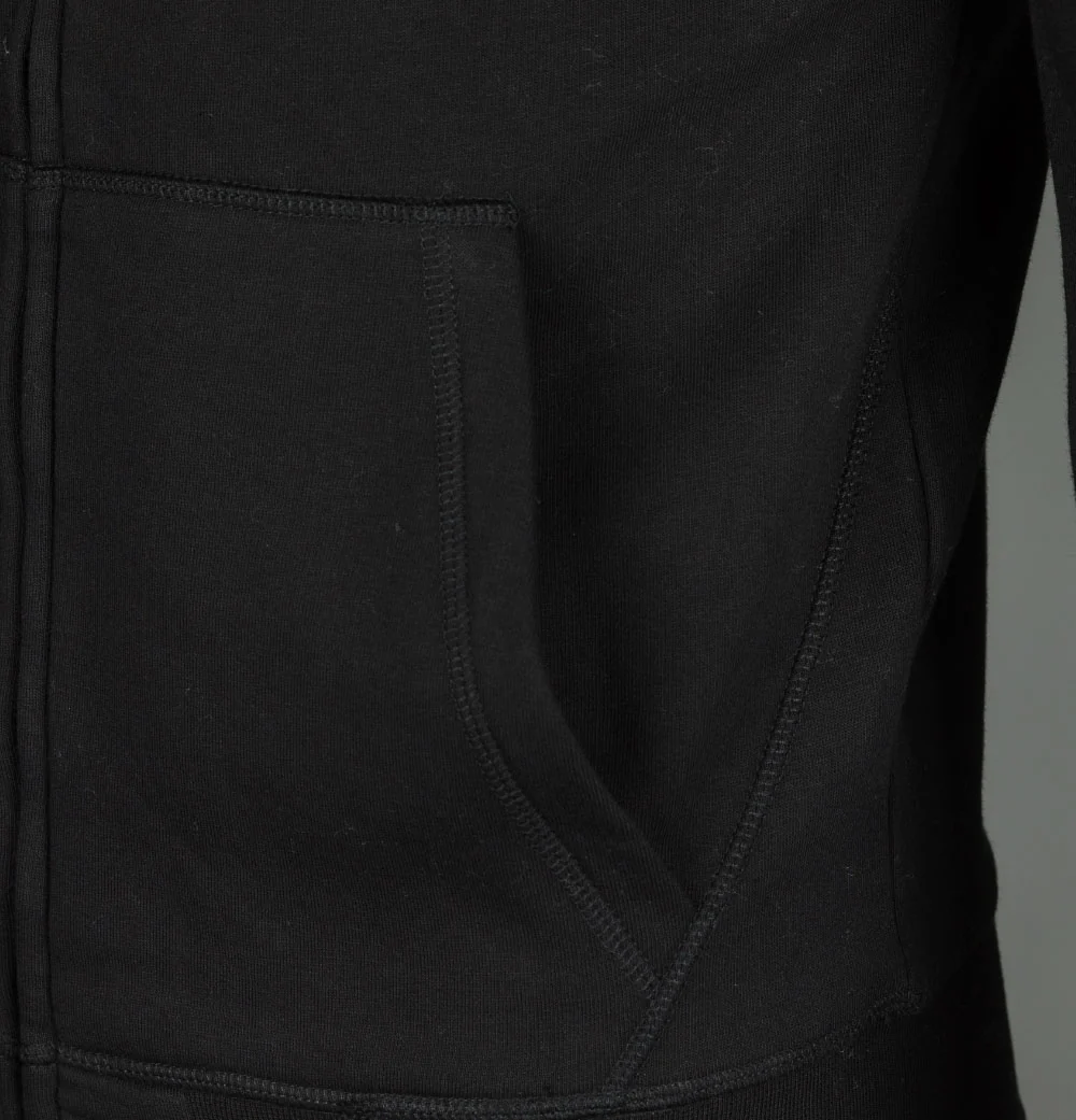 Marshall Artist Siren Full Zip Hooded Sweatshirt Black - Image 4