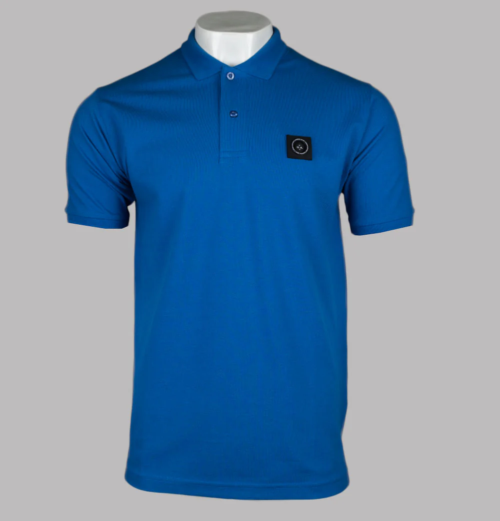 Marshall Artist Siren S/S Polo Shirt Radial Blue