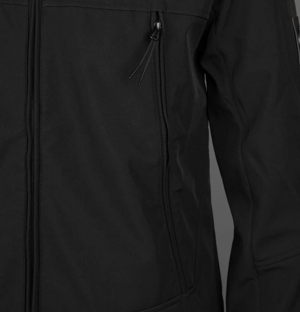 Marshall Artist Softshell Hooded Jacket Black - Image 4