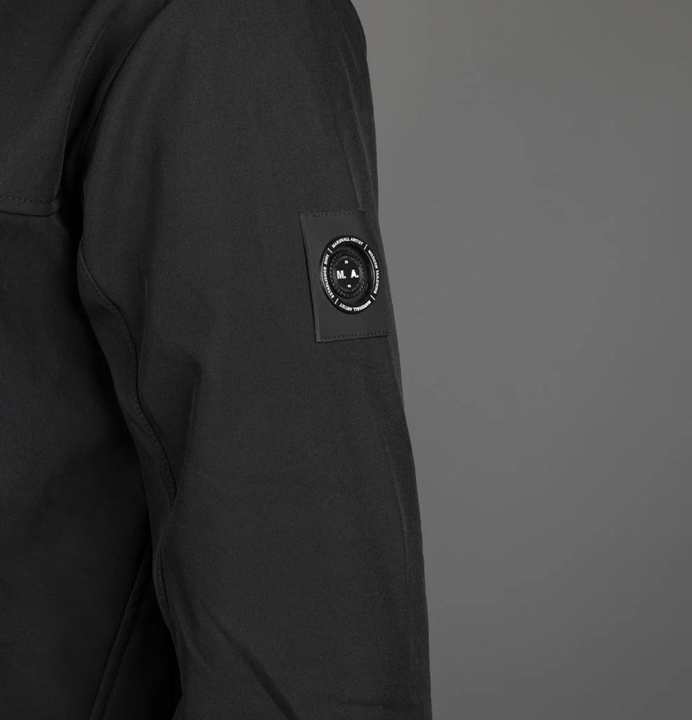 Marshall Artist Softshell Hooded Jacket Black - Image 5
