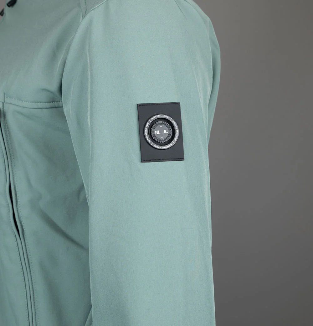 Marshall Artist Softshell Hooded Jacket Oxide Green - Image 5