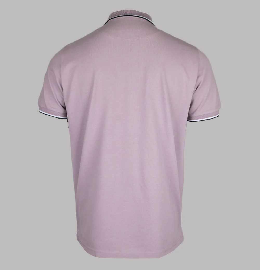 Marshall Artist Tipped Polo Shirt Rose - Image 2
