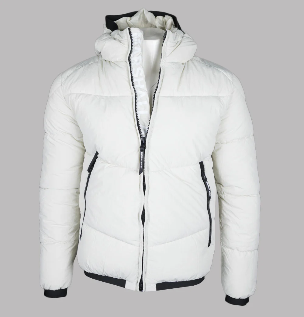 Marshall Artist Transalpino Bubble Jacket Bone - Image 2