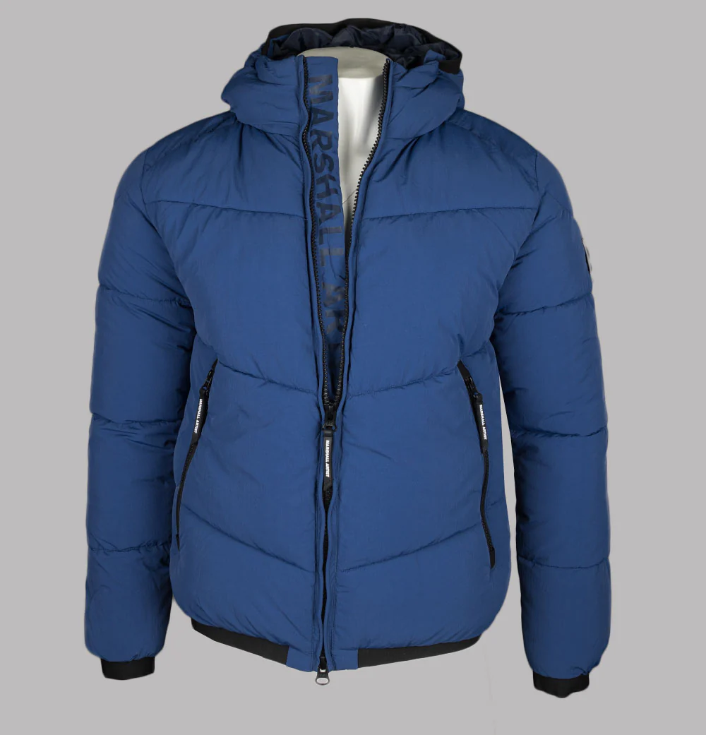 Marshall Artist Transalpino Bubble Jacket French Navy - Image 2