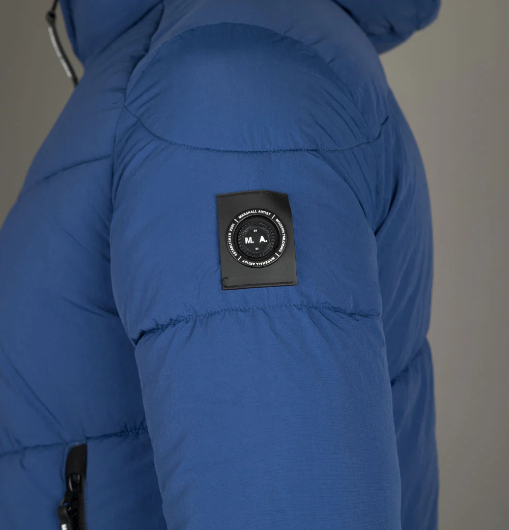 Marshall Artist Transalpino Bubble Jacket French Navy - Image 5