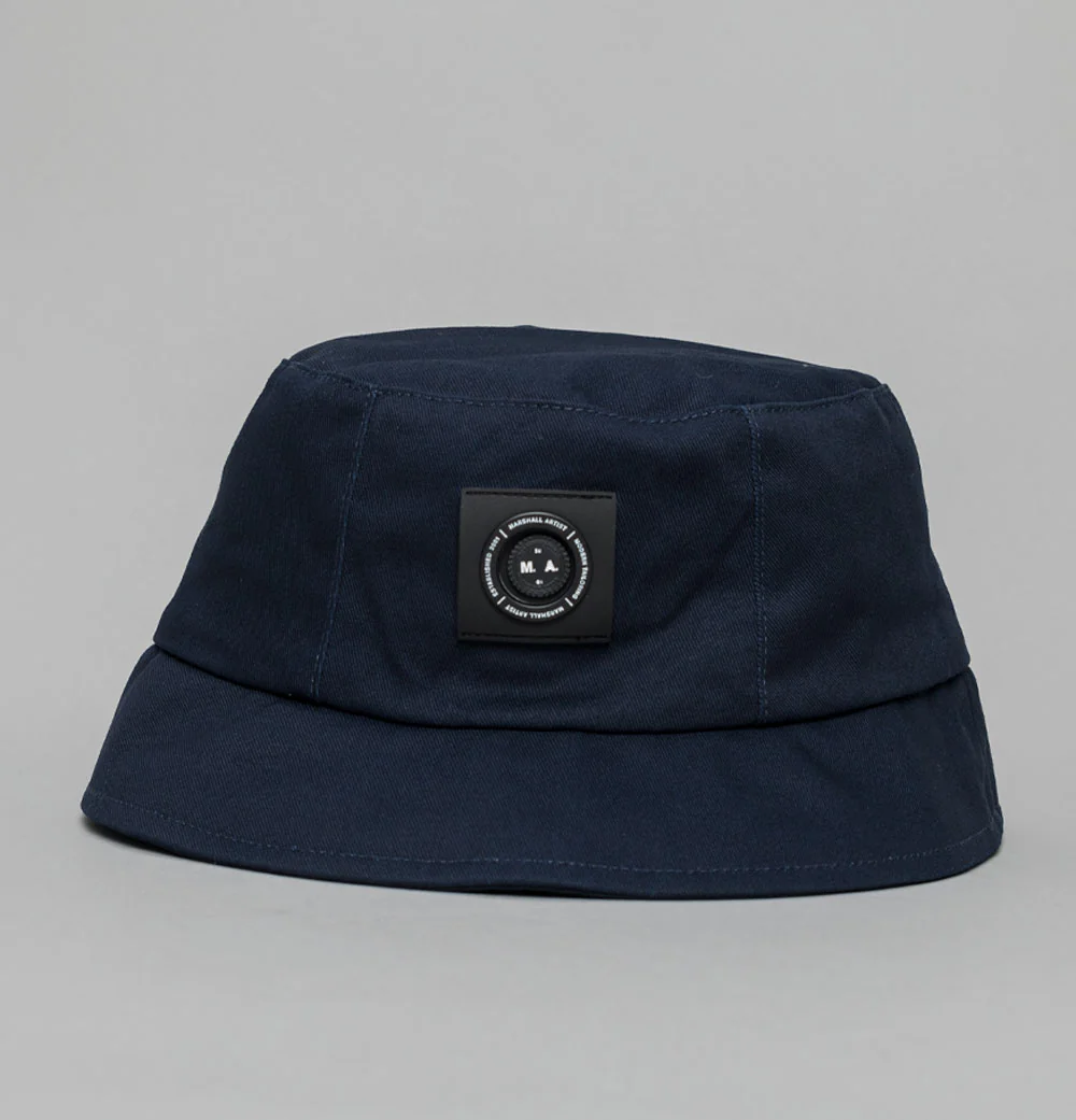 Marshall Artist Siren Washed Cotton Bucket Hat Navy