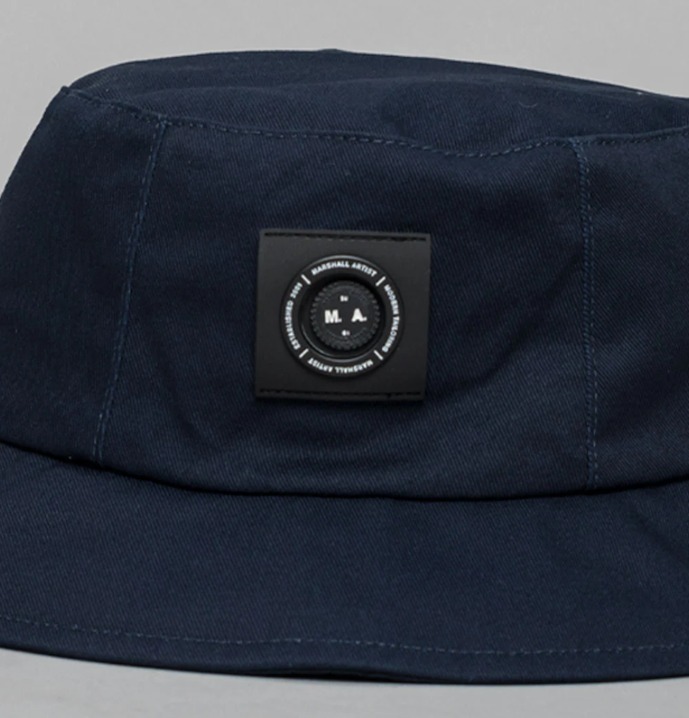 Marshall Artist Siren Washed Cotton Bucket Hat Navy - Image 2