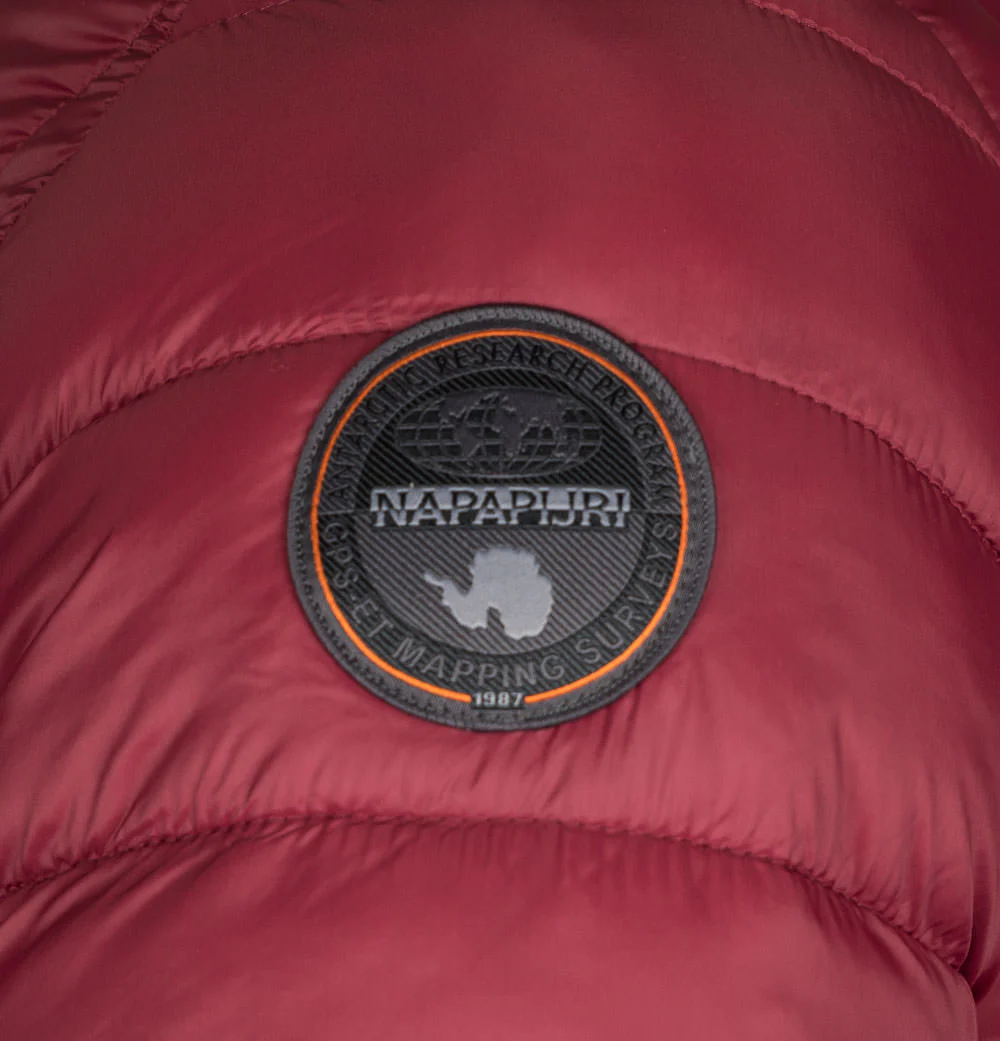 Napapijri Aerons Hooded Quilted Jacket Bordeaux - Image 7
