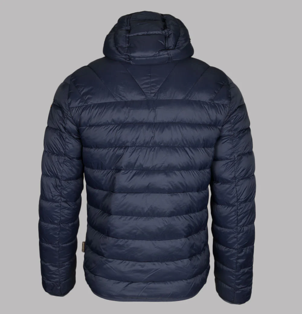 Napapijri Aerons Hooded Quilted Jacket Navy Blue - Image 2