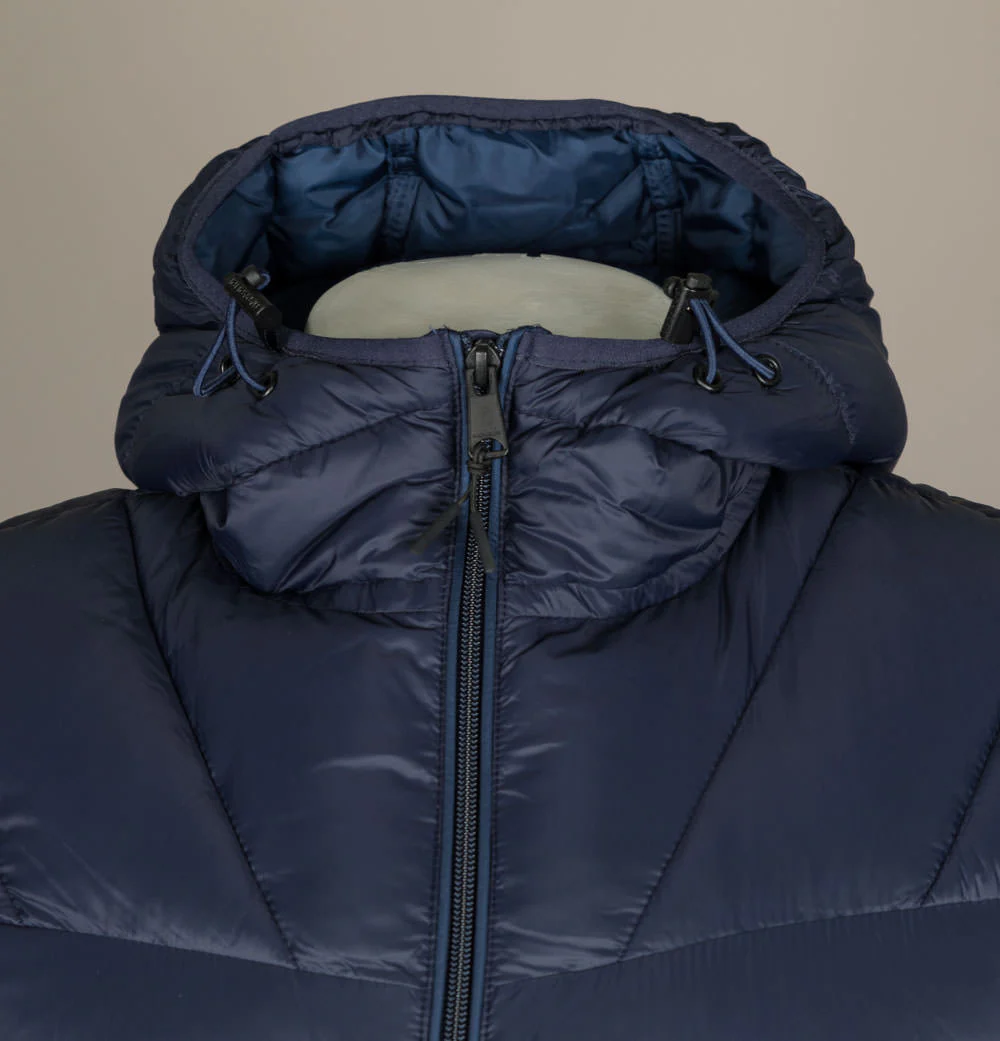 Napapijri Aerons Hooded Quilted Jacket Navy Blue - Image 3