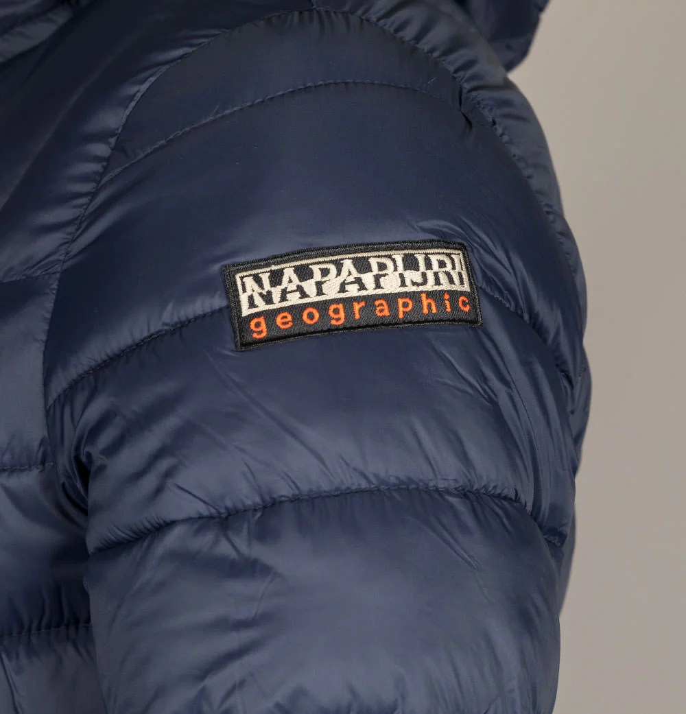 Napapijri Aerons Hooded Quilted Jacket Navy Blue - Image 5
