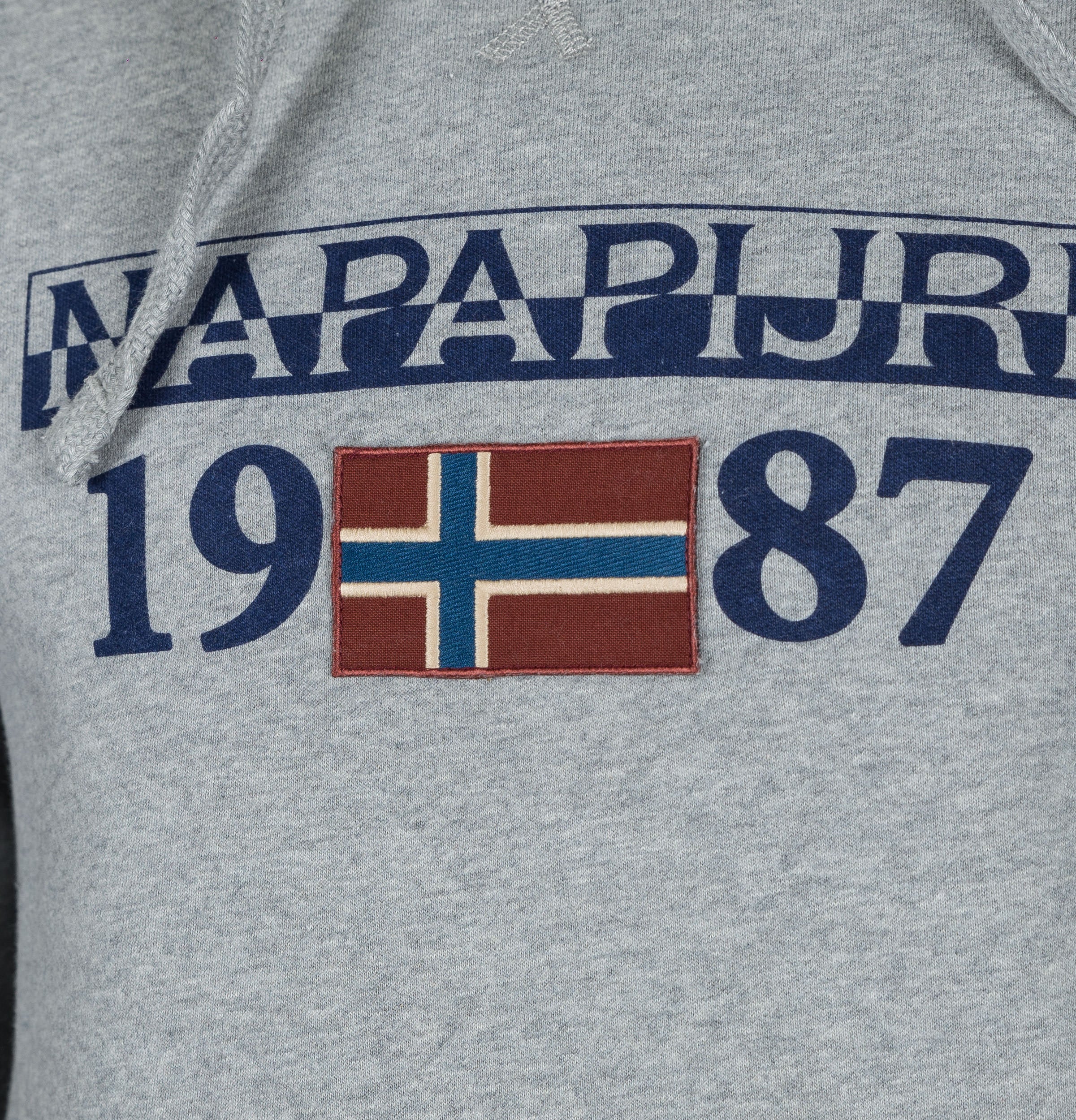 Napapijri Berthow Hoodie Medium Grey - Image 4