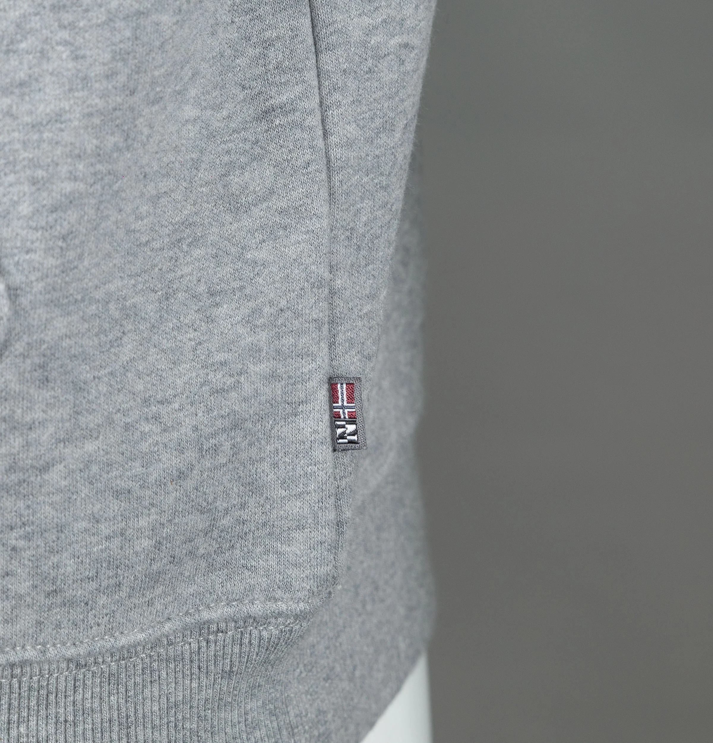 Napapijri Berthow Hoodie Medium Grey - Image 6