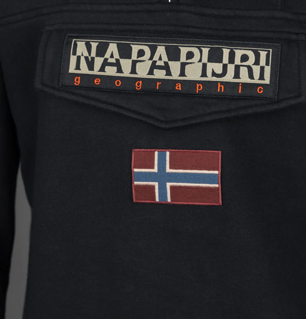 Napapijri Burgee Half Zip Sweatshirt Black - Image 4