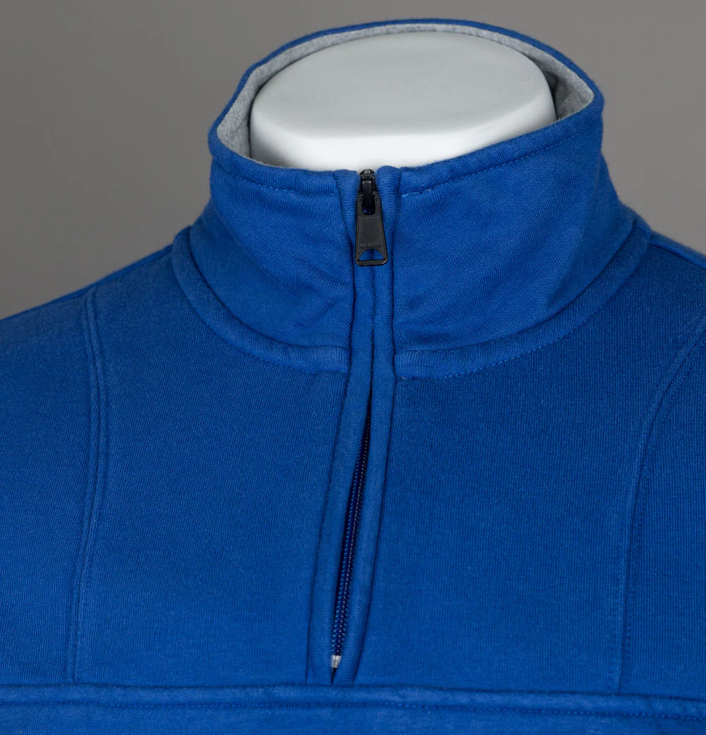 Napapijri Burgee Half Zip Sweatshirt Blue Mazarine - Image 3