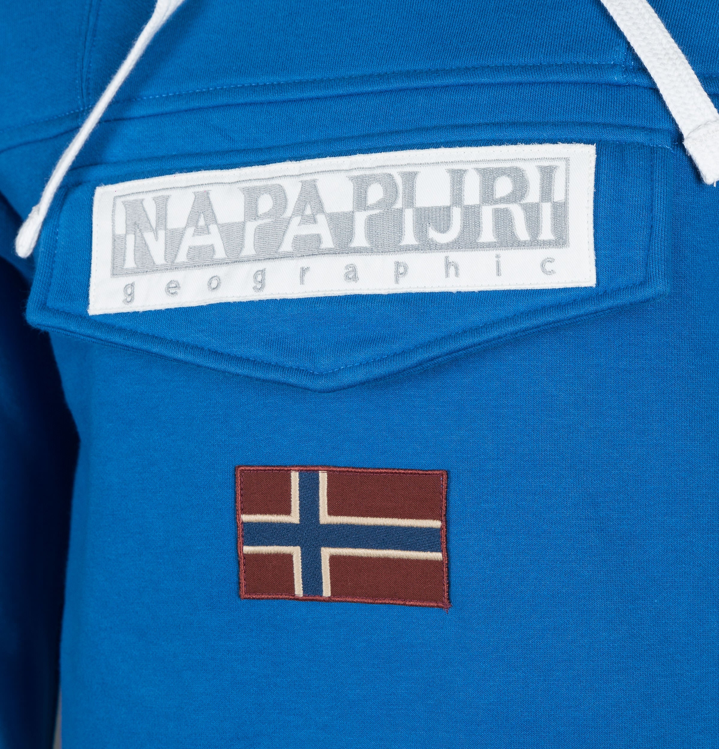 Napapijri Burgee Hoodie Plastic Blue - Image 3