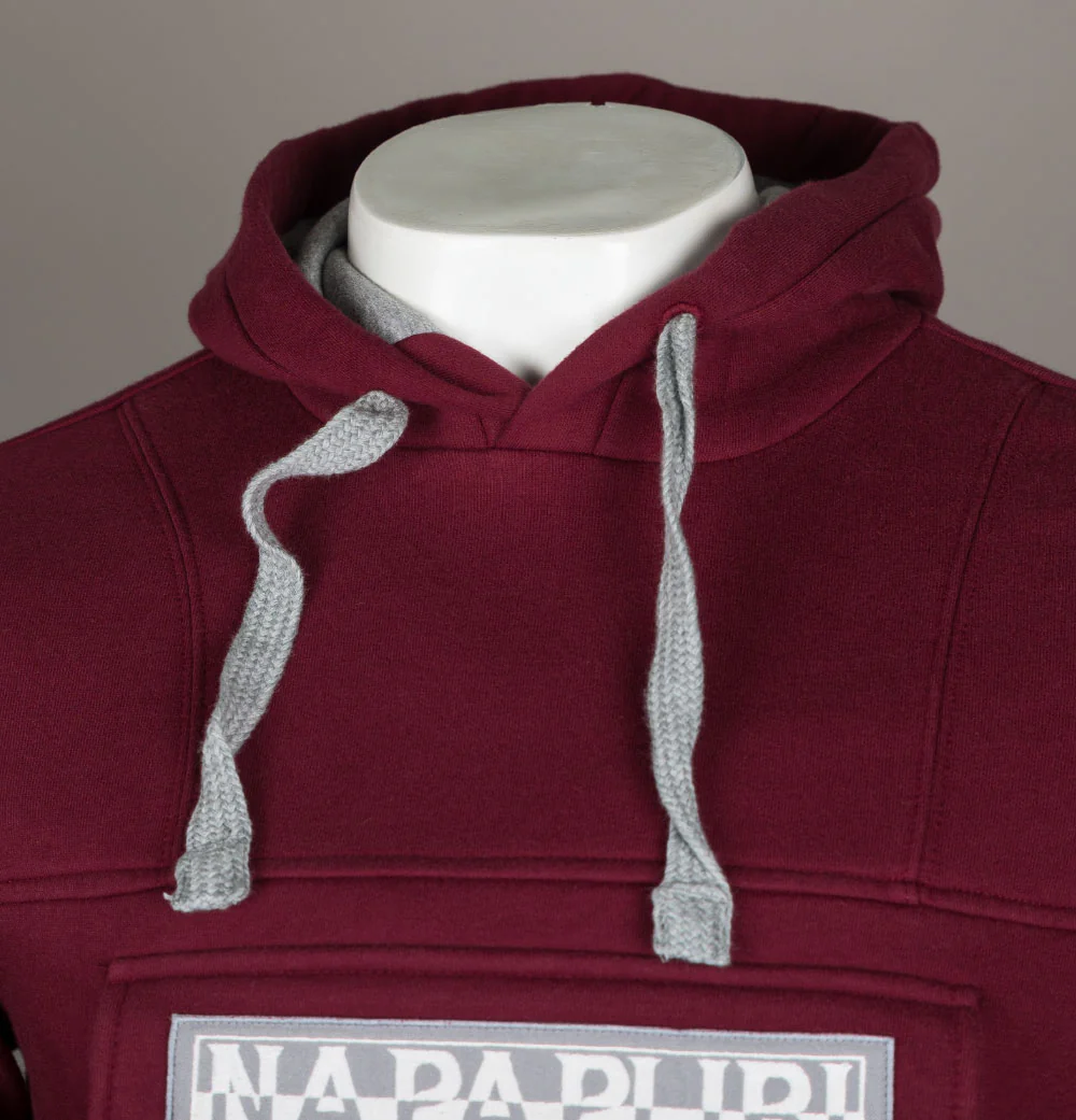 Napapijri Burgee Hoodie Bordeaux - Image 3