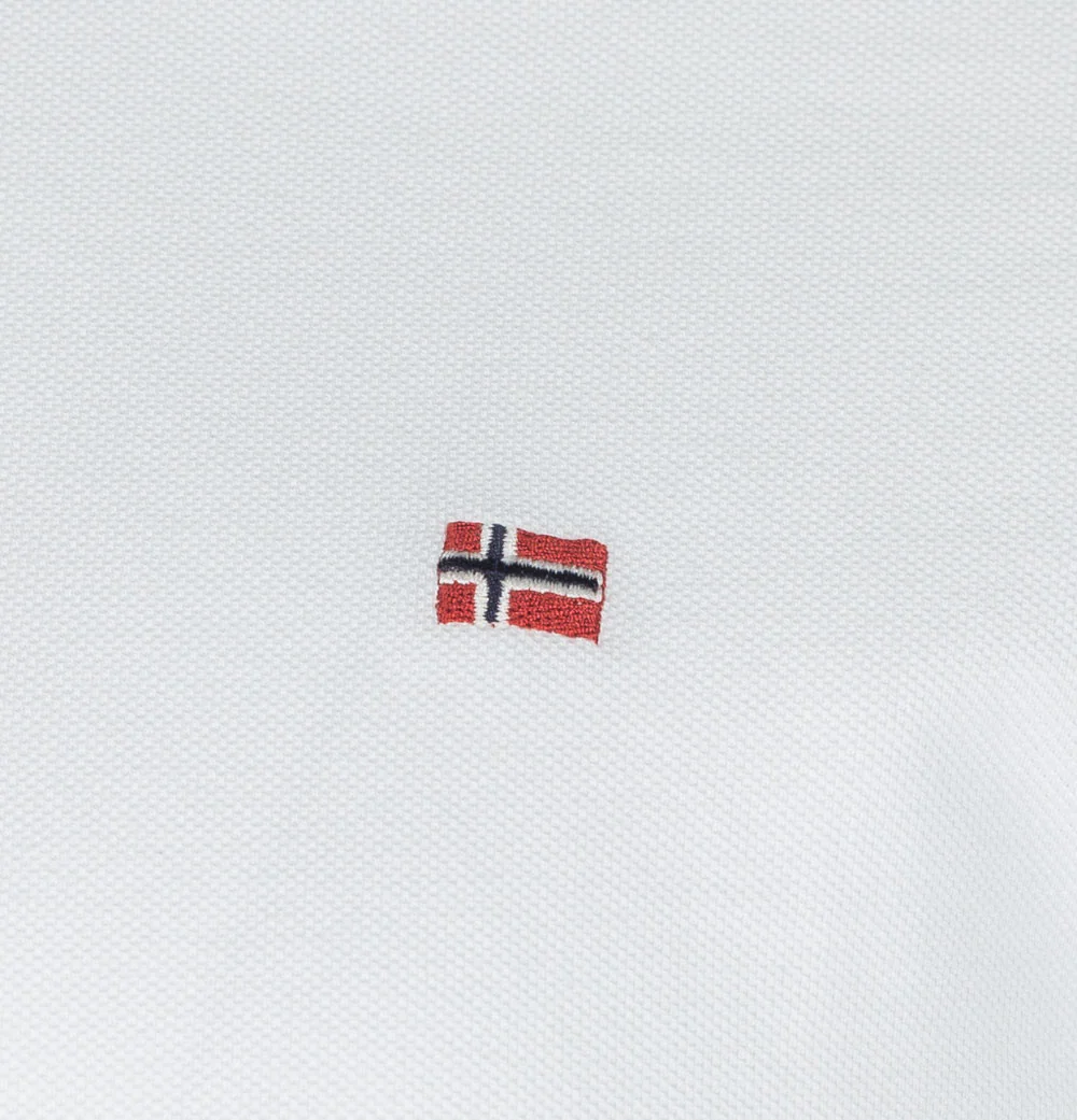 Napapijri Ealis Polo Shirt Bright White - Image 4