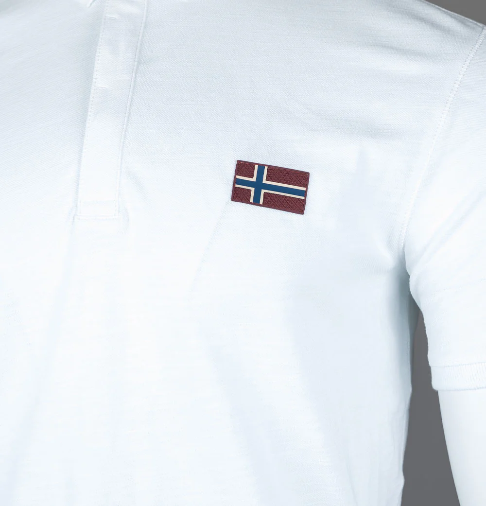 Napapijri Ebea Polo Shirt Bright White - Image 4