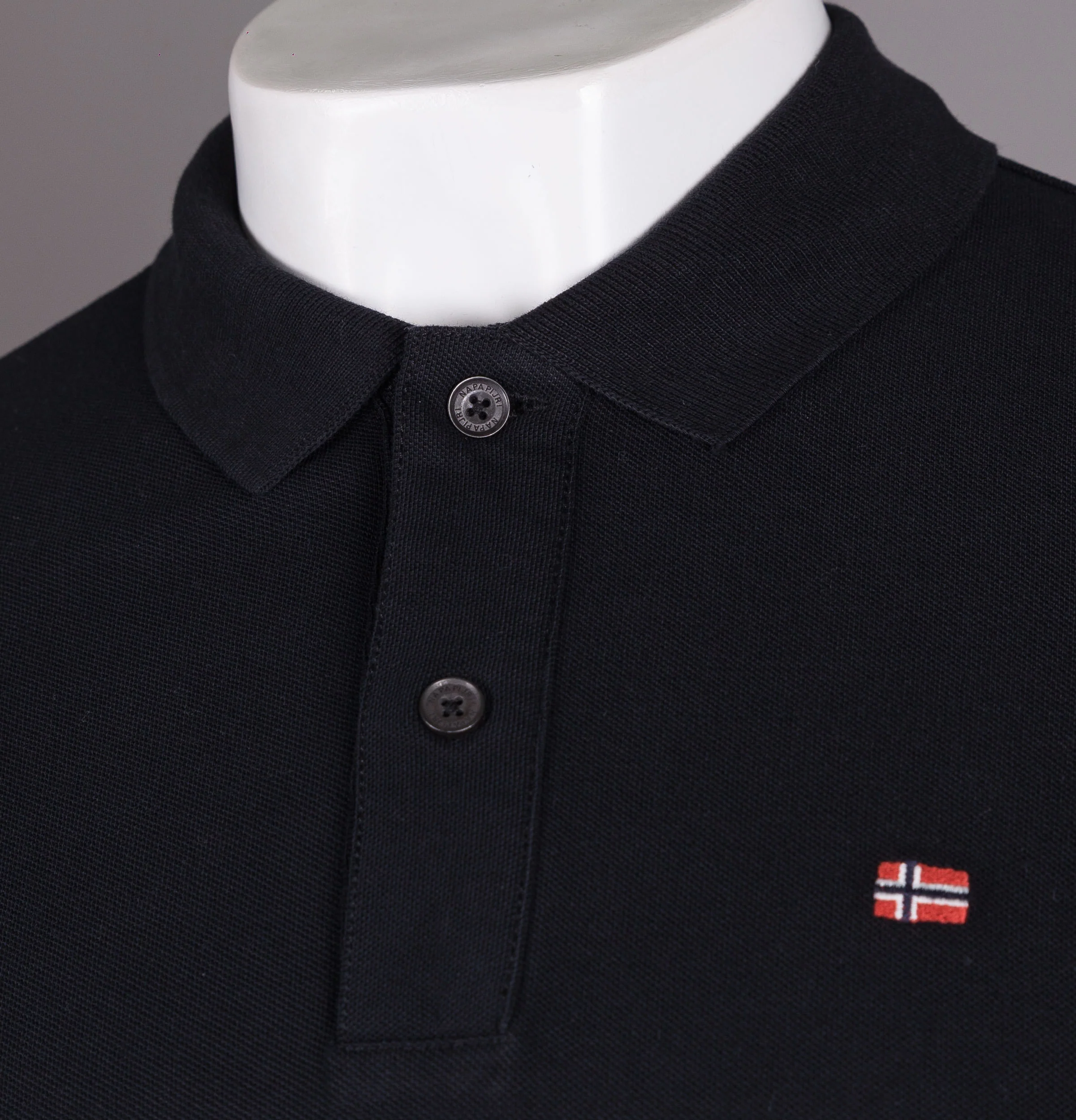 Napapijri Enoos Short Sleeve Polo Shirt Black - Image 5