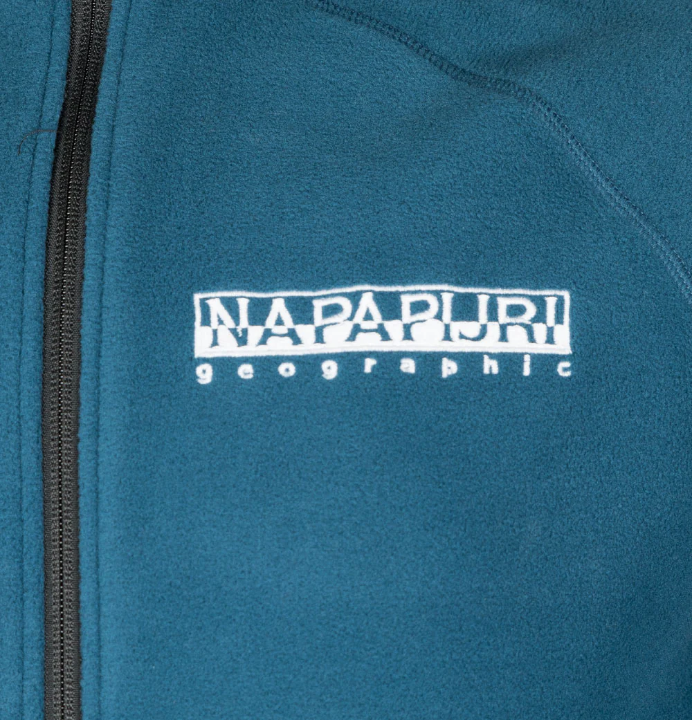 Napapijri Full Zip Tear Box Fleece Blue French - Image 3