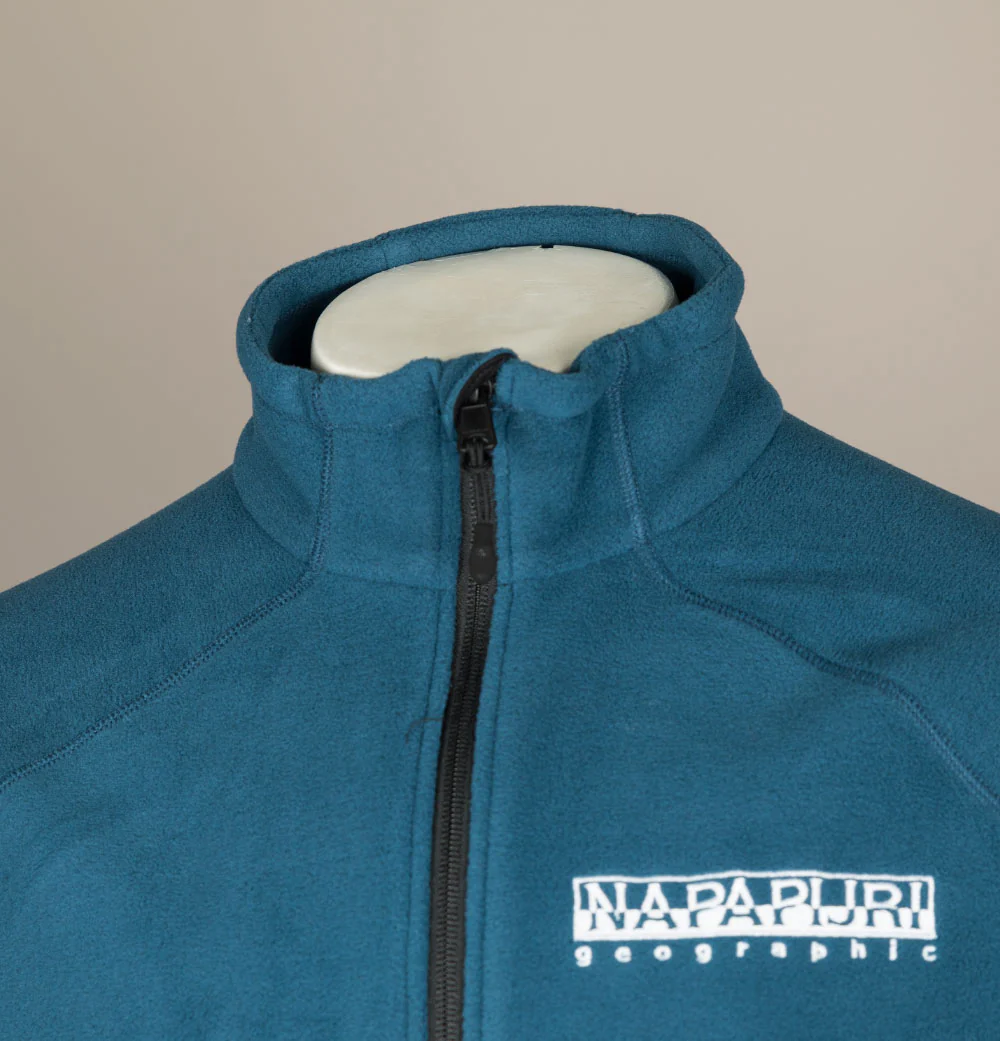 Napapijri Full Zip Tear Box Fleece Blue French - Image 4