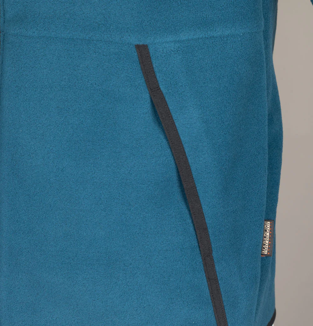 Napapijri Full Zip Tear Box Fleece Blue French - Image 5