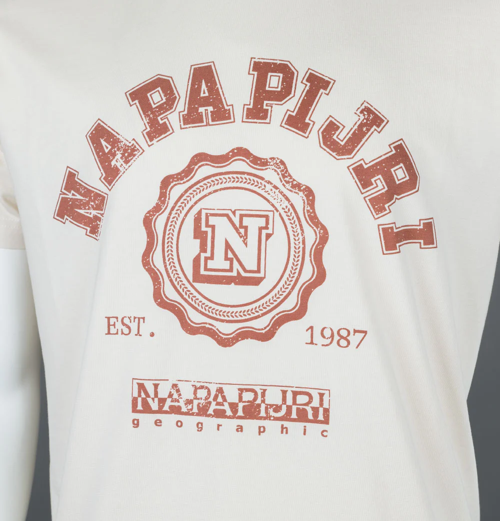 Napapijri Quito T-Shirt Whitecap Grey - Image 3