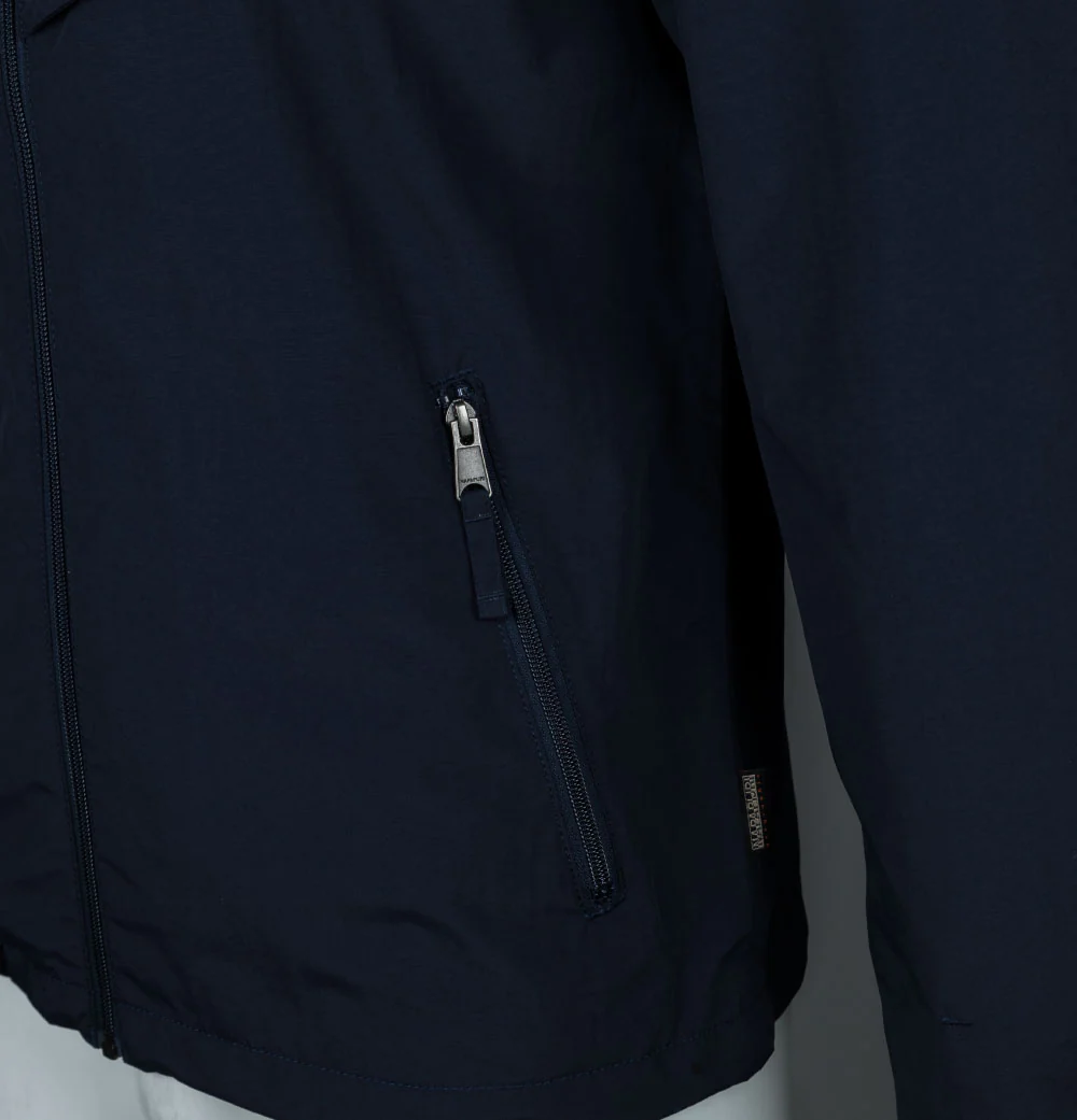 Napapijri Rainforest Full Zip Summer Jacket Dark Blue - Image 5