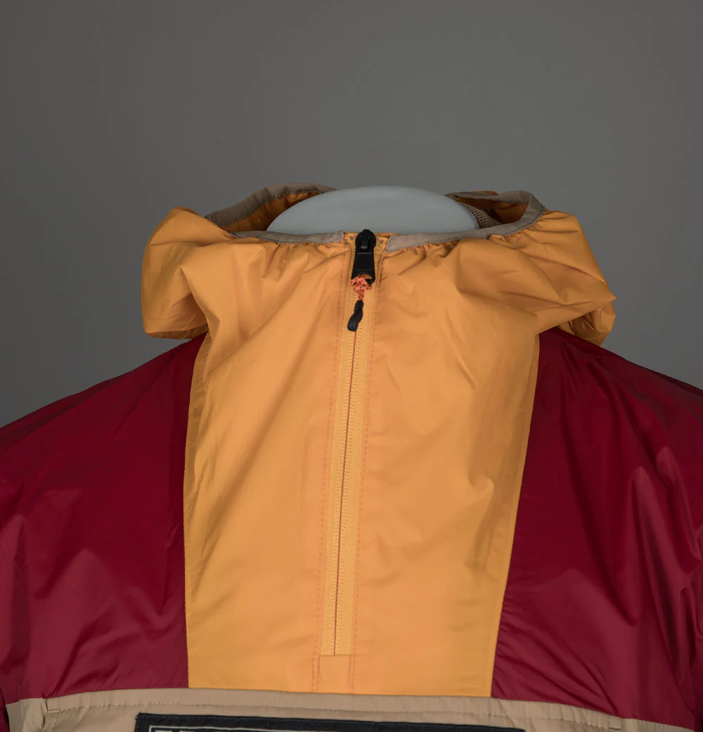 Napapijri Rainforest Ripstop Anorak Jacket Beige/Red/Orange - Image 3
