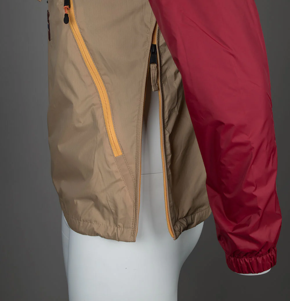 Napapijri Rainforest Ripstop Anorak Jacket Beige/Red/Orange - Image 7