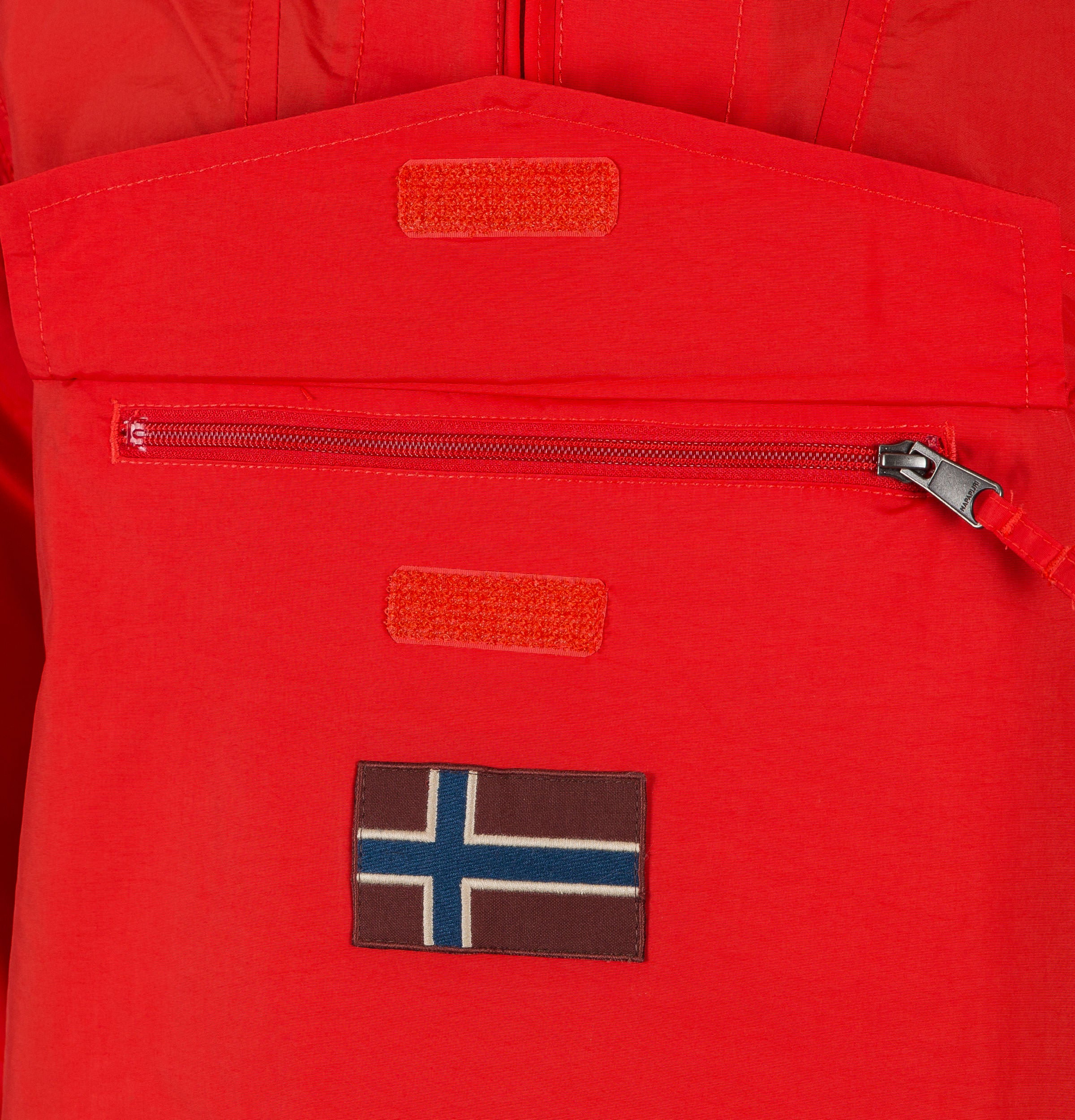 Napapijri Rainforest Summer Jacket Bright Red - Image 4