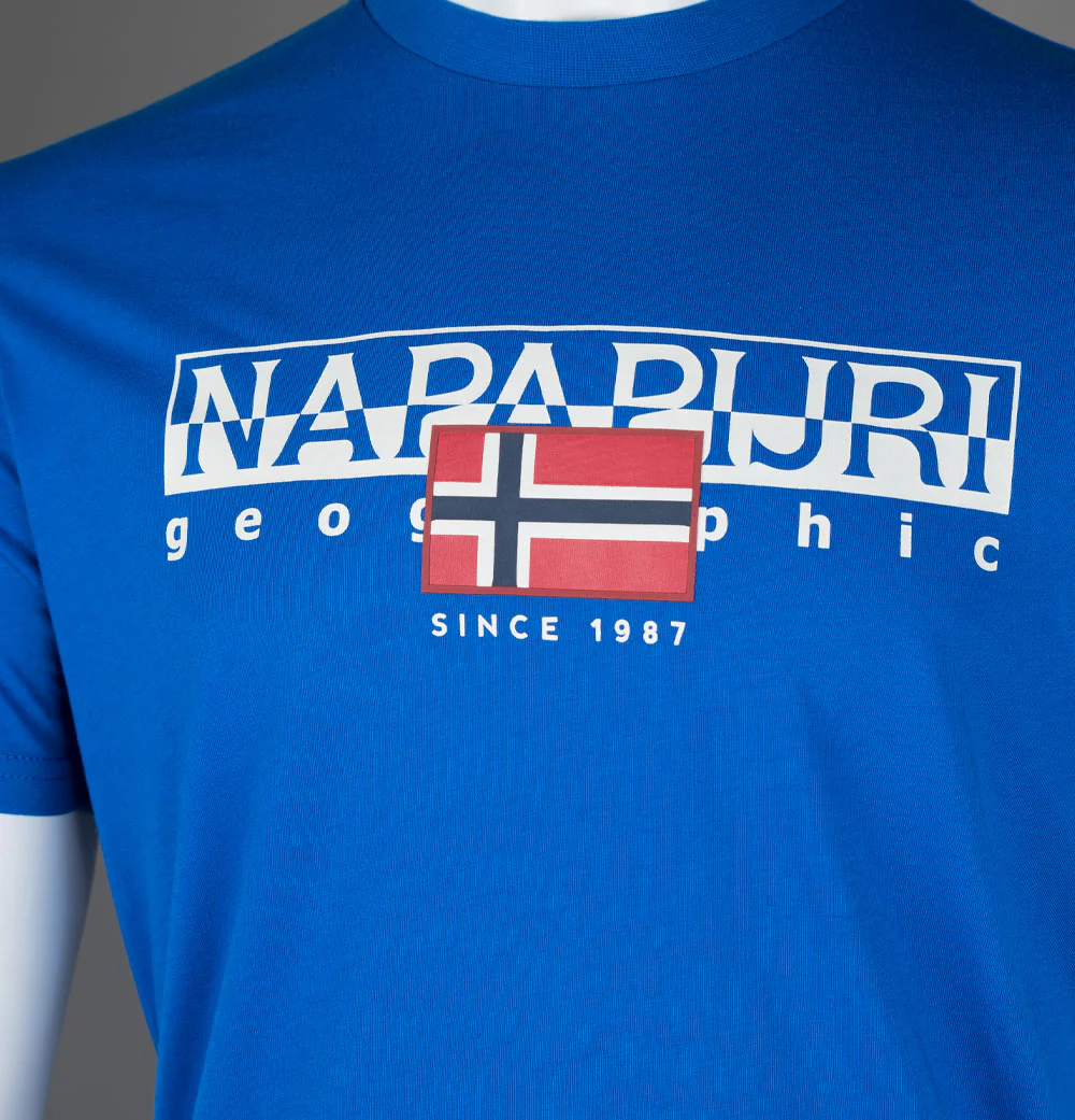 Napapijri S-Aylmer T-Shirt Blue Lapis - Image 3