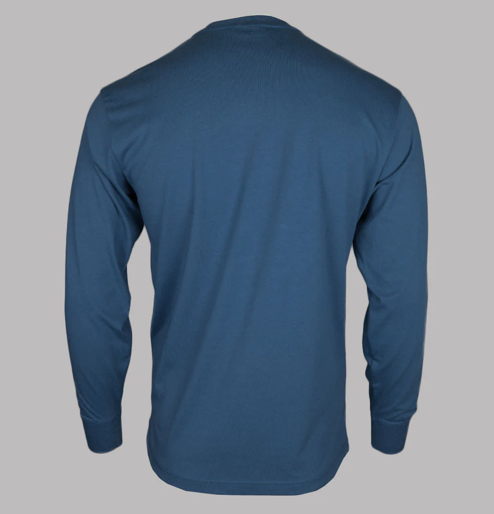 Napapijri S-Freestyle LS T-Shirt Blue Ensign - Image 2