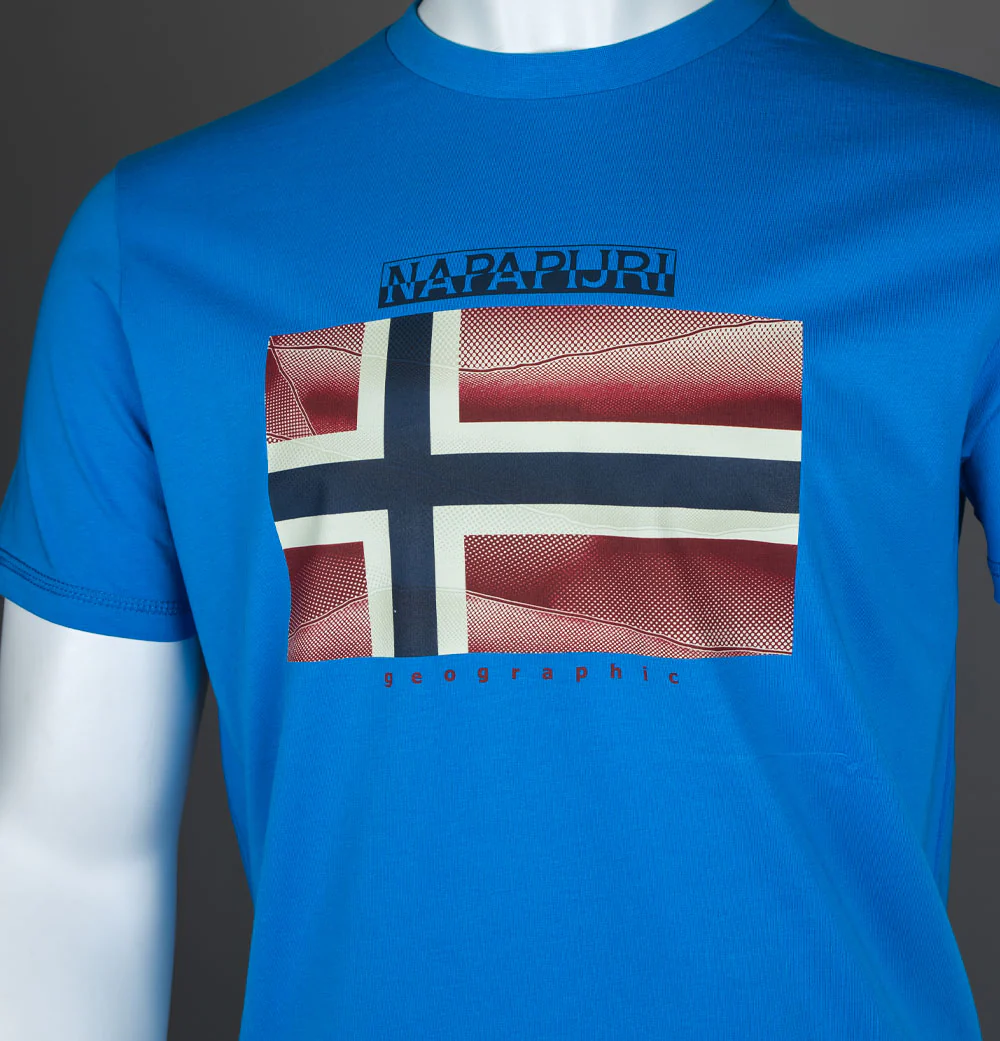 Napapijri S-Lari T-Shirt French Blue - Image 3