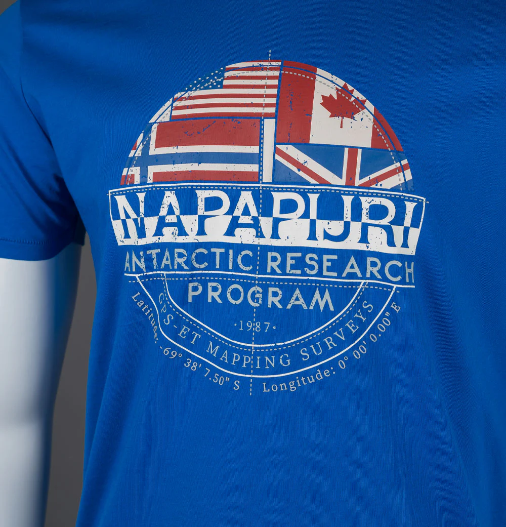 Napapijri S-Turin Graphic T-Shirt Blue Lapis - Image 3