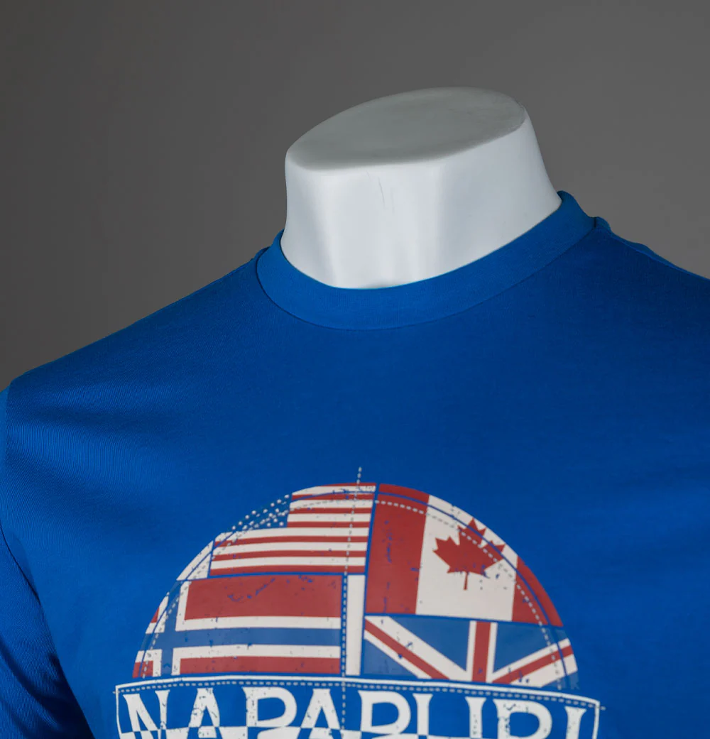 Napapijri S-Turin Graphic T-Shirt Blue Lapis - Image 4