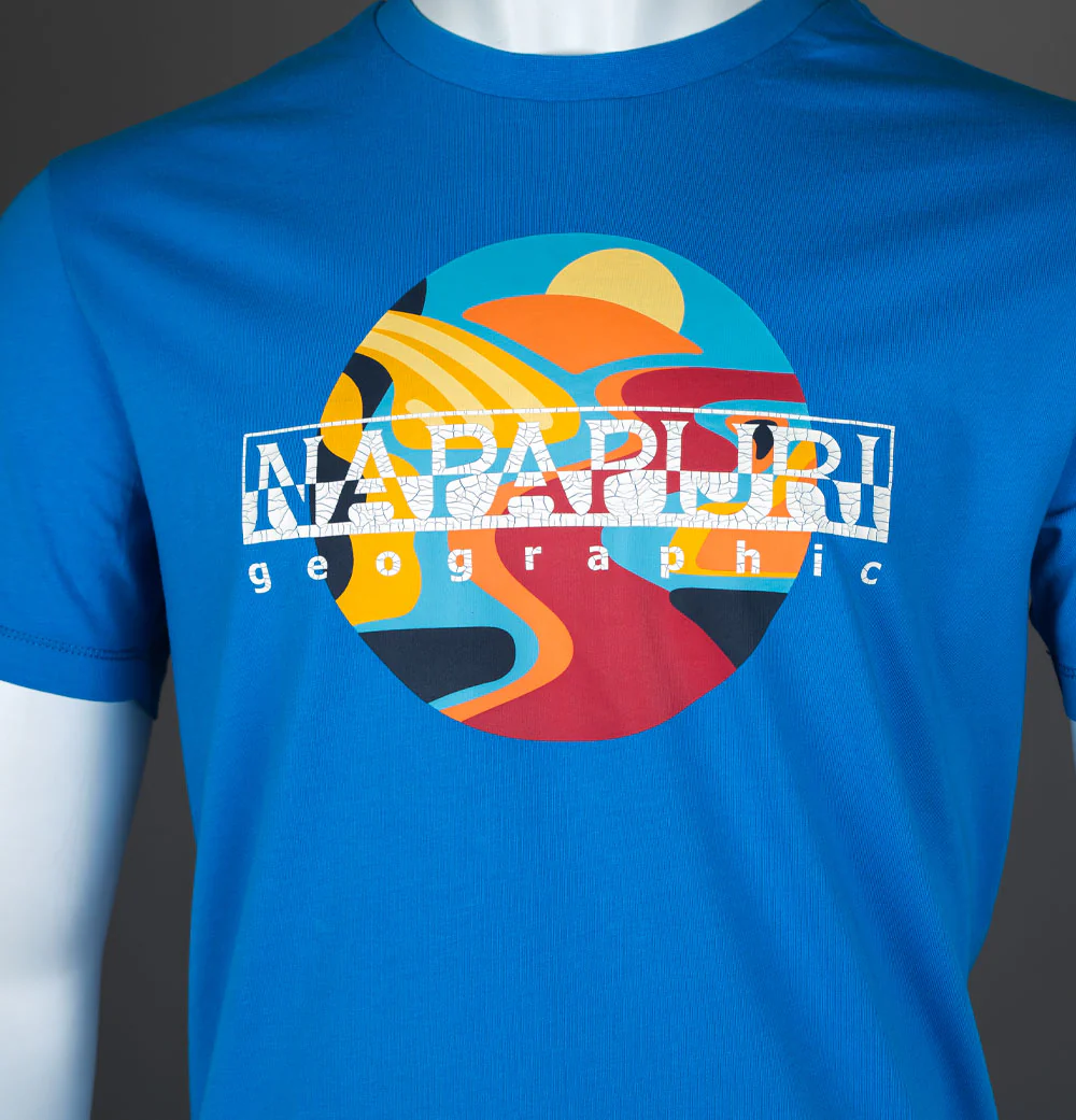 Napapijri S-Valdor T-Shirt French Blue - Image 3