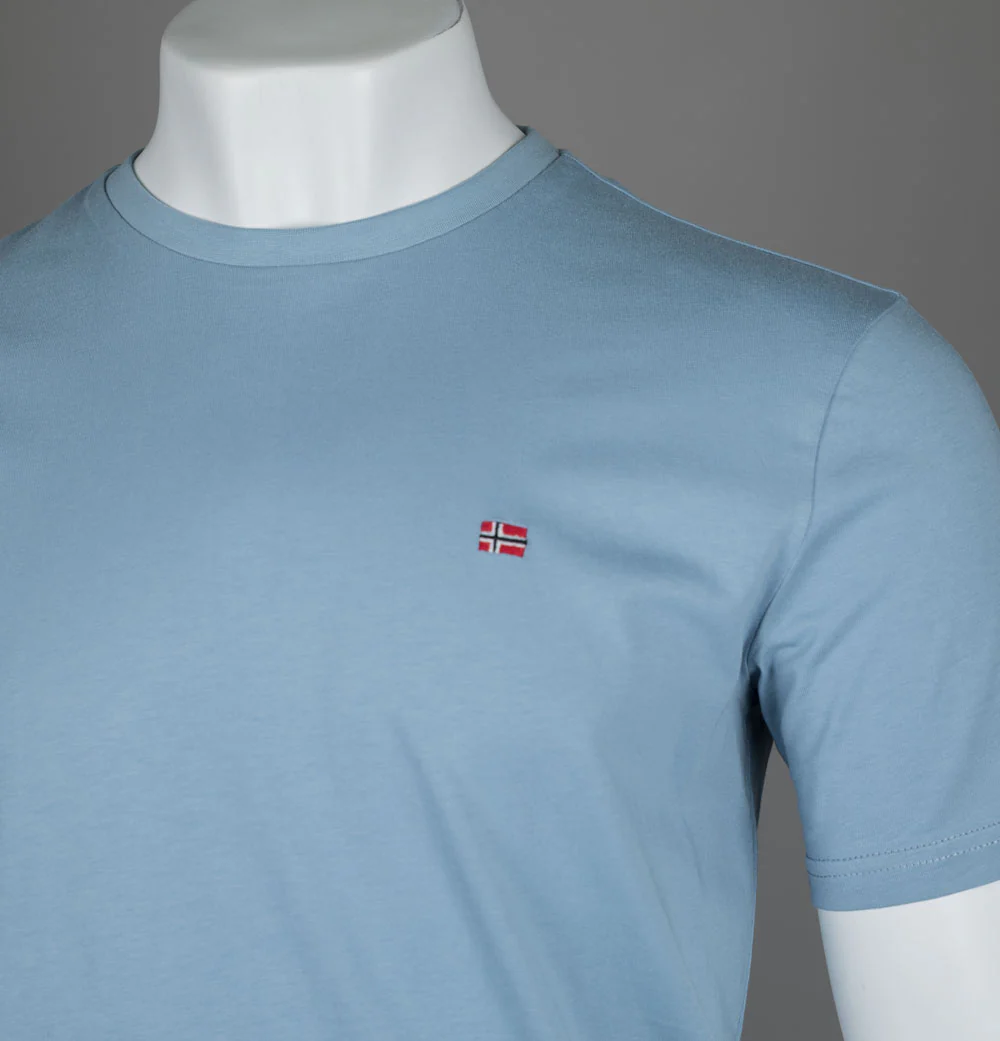 Napapijri Salis T-Shirt Faded Denim - Image 3