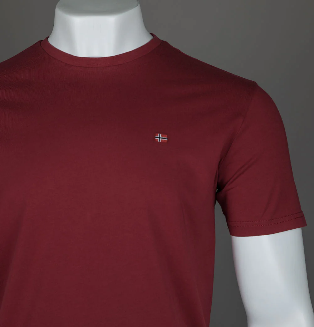 Napapijri Salis T-Shirt Tibetan Red - Image 3