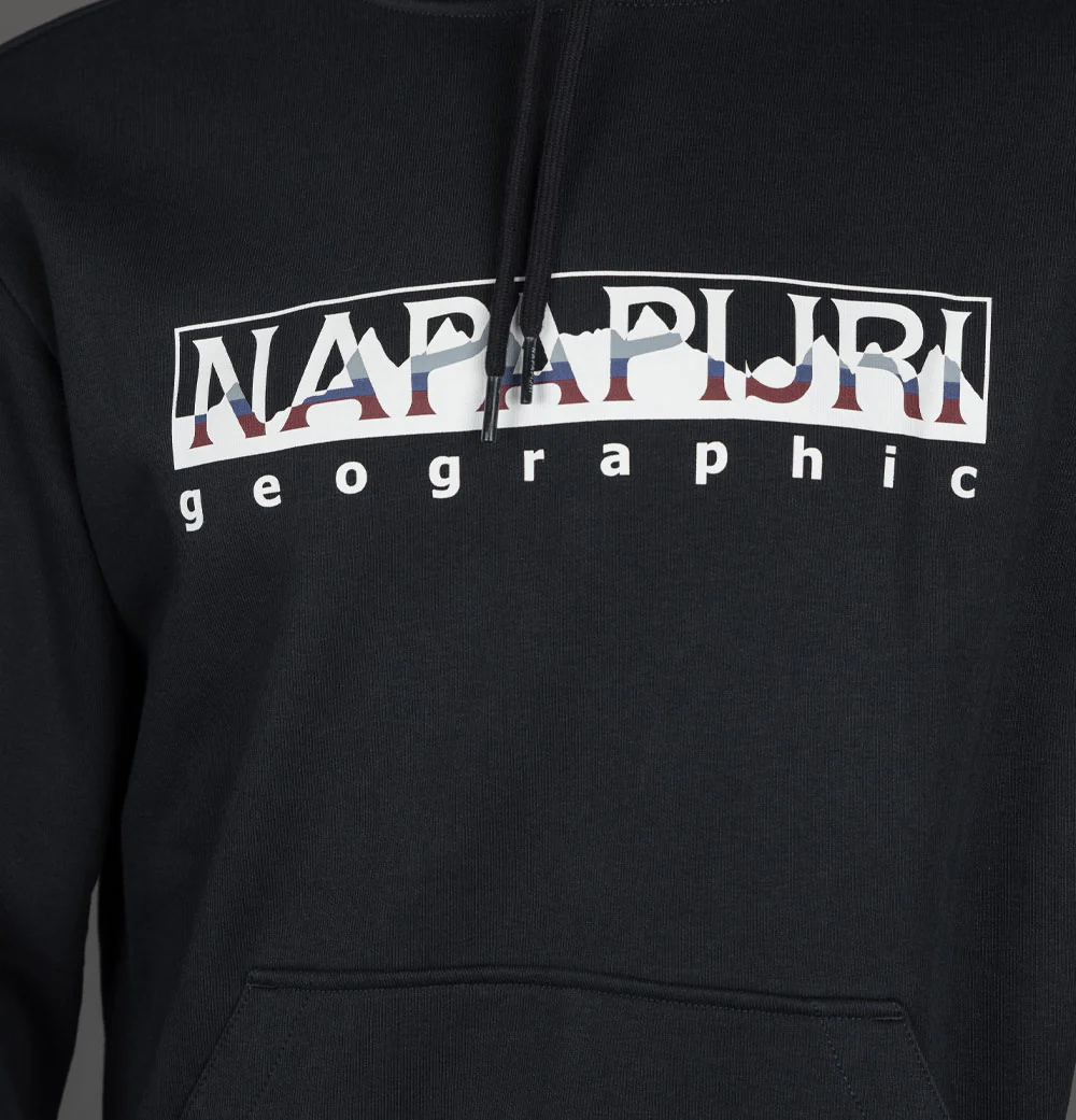 Napapijri Telemark Graphic Hoodie Black - Image 3